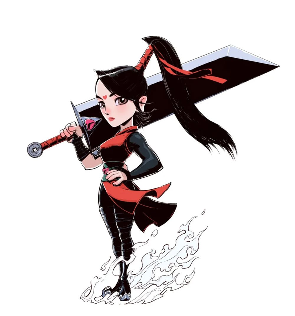 女俠劉一刀的二次元形象